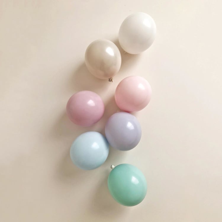 "Pastel Rainbow Balloon Garland Premium Kit (8-10ft)" - Party Balloons in multicolorassorted-colors by PopFestCo