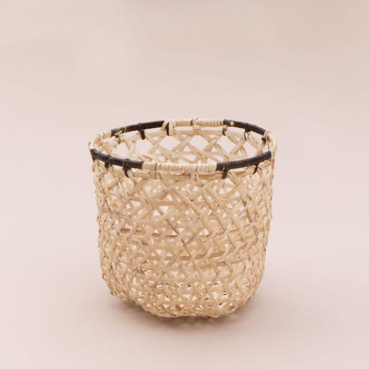 "Handwoven Storage Organizer" - Decorative Baskets in beige by Jennifer Abelev