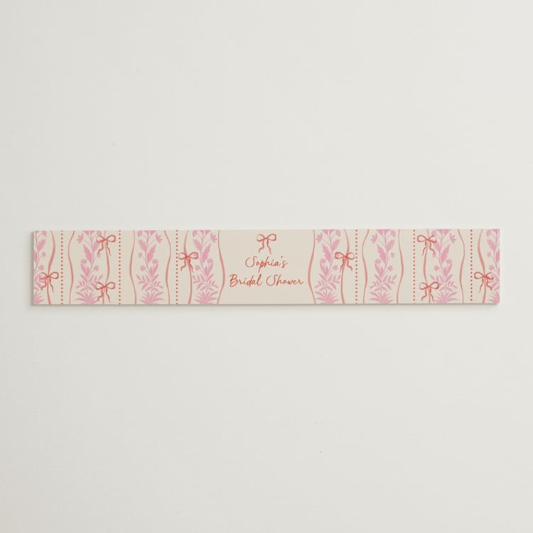 "Cottage Ribbons" - Bridal Shower in Strawberry by Elly - Front