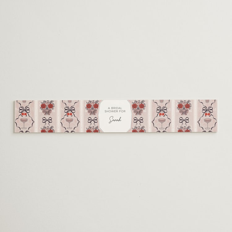 "Bridal Shower Wallpaper" - Bridal Shower in Pink Petals by Hanna Symonovych - Front