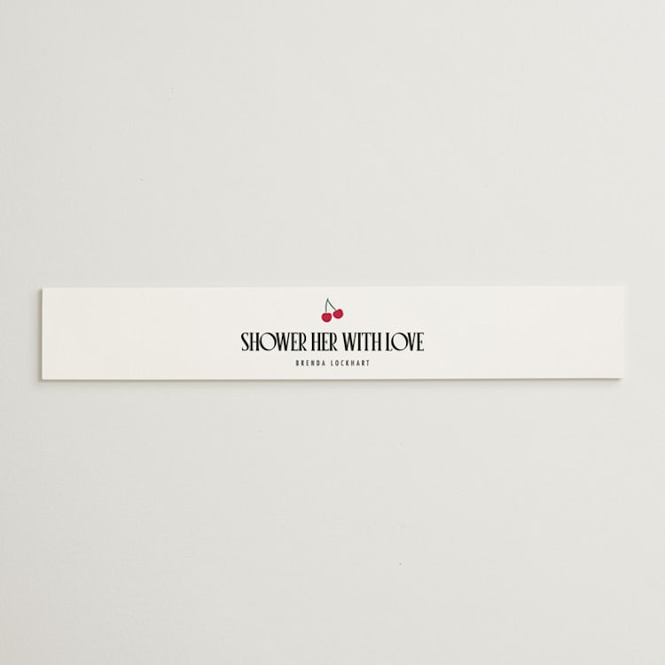 "Maraschino" - Bridal Shower in Cherry by Nazia Hyder - Front