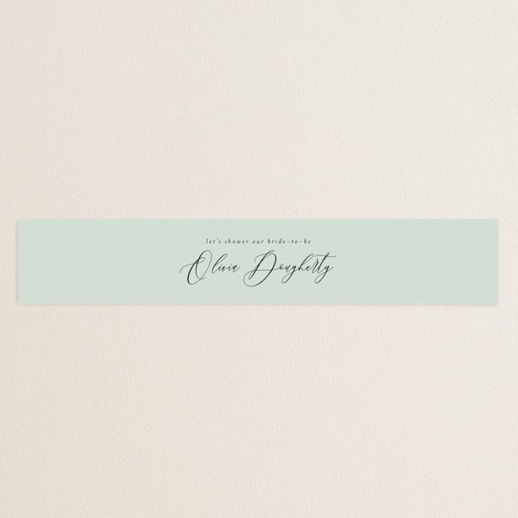 "Flourish & Abstract" - Bridal Shower in Sherbet by Ashley Rosenbaum - Front