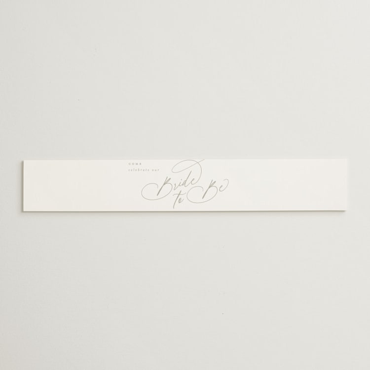 "Minimal" - Bridal Shower in Coconut by Joanna Griffin - Front