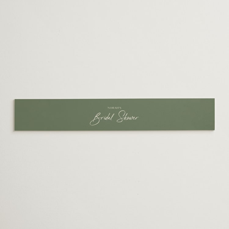 "Modern Script" - Bridal Shower in Avocado by Ana Sharpe - Front