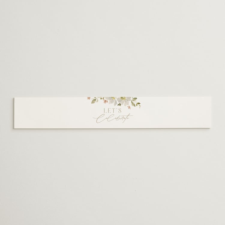 "Serene" - Bridal Shower in Champagne by Everett Paper Goods - Front