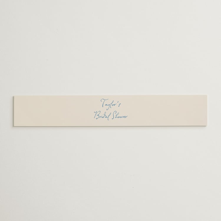 "ribbon bow drawing" - Bridal Shower in Dusty Blue by Cass Loh - Front