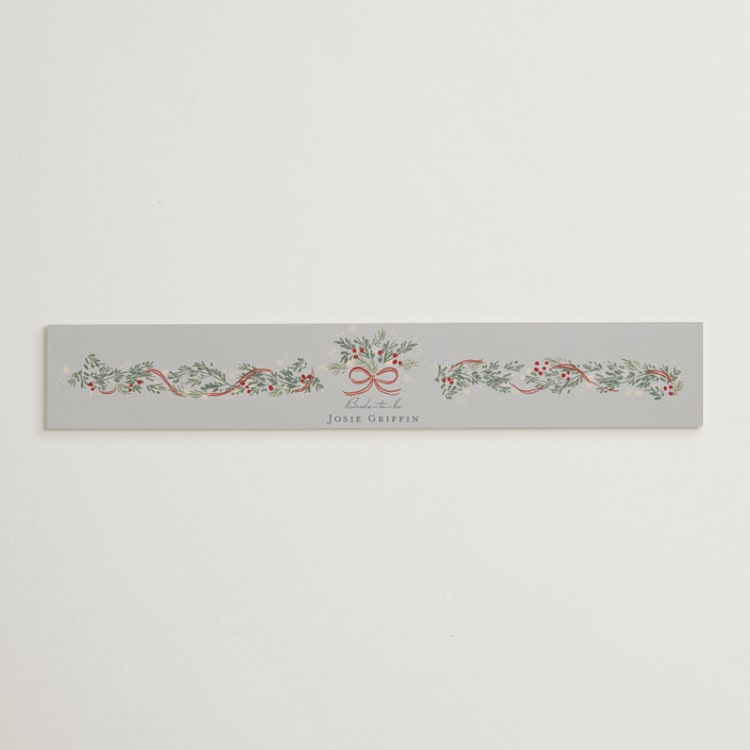 "festive garland" - Bridal Shower in Frost by Rebecca Durflinger - Front