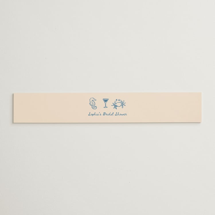 "Sea Shells & Wedding Bells" - Bridal Shower in Ocean by Rina Ozum - Front