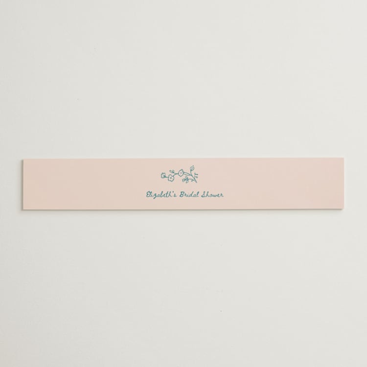 "Floral Lace" - Bridal Shower in Turquoise by Rina Ozum - Front