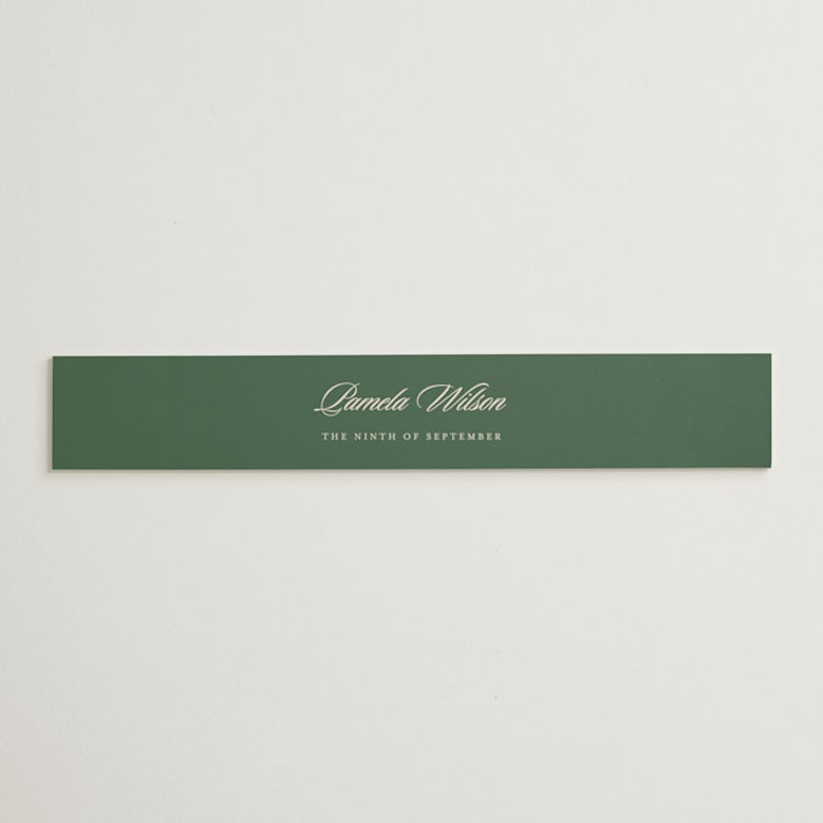 "Scripted" - Bridal Shower in Emerald by Creo Study - Front