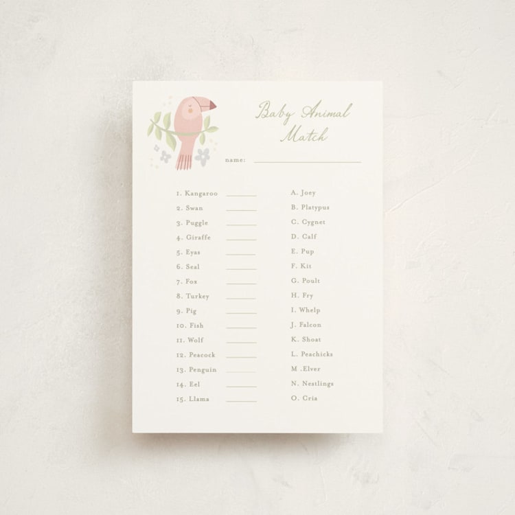 "Littlest Friends" - Baby Shower Invitations in Jungle by Pixel and Hank - Front