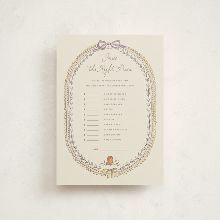 "Woodland Magic" - Baby Shower Invitations in Linen by Vera Lim - Front
