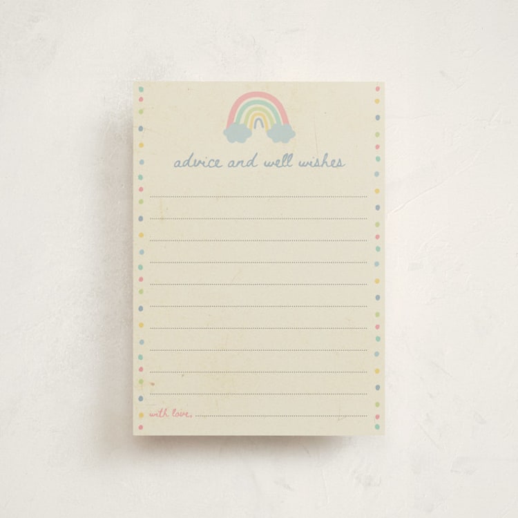 "Rainbow Sprinkles" - Baby Shower Invitations in Sweet Mint by Ilene Guy - Front