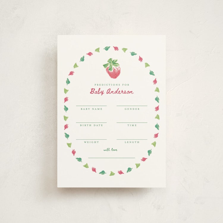 "Someone Berry Special" - Baby Shower Invitations in Strawberry by Holton Art and Design - Front