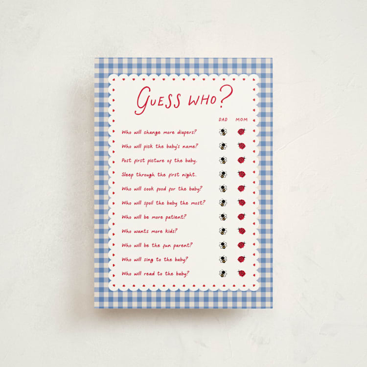 "Love Bug" - Baby Shower Invitations in Sky by Jennifer Lew - Front