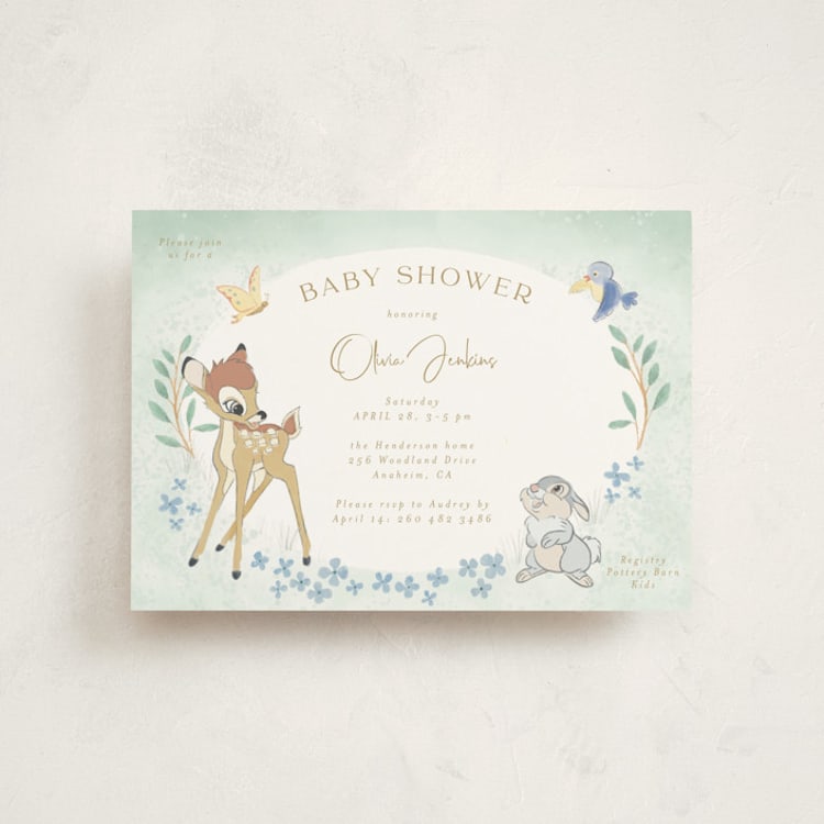 "Disney's Bambi Forest" - Baby Shower Invitations in Forest by frau brandt - Front
