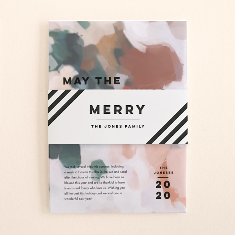 "Merry All Year." - Holiday Belly Bands in Penguin by Pink House Press - Assembled