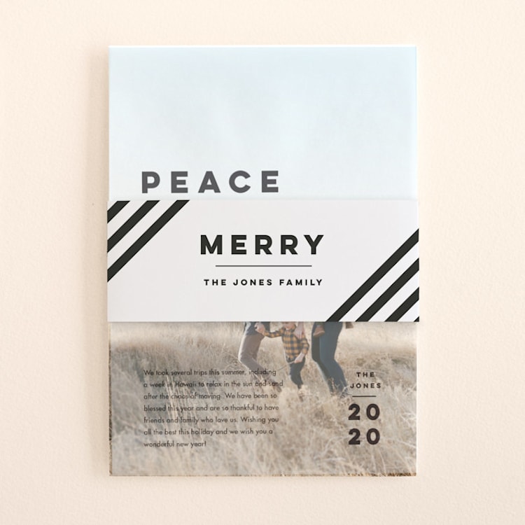 "Merry All Year." - Holiday Belly Bands in Penguin by Pink House Press - Assembled
