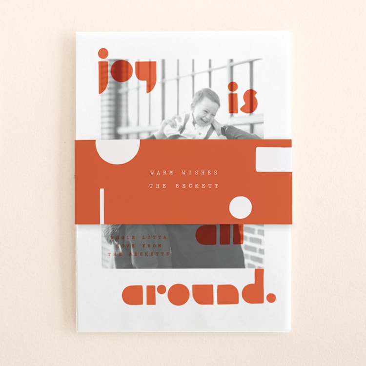 "Joy Scout" - Holiday Belly Bands in Persimmon by Yours Madly - Assembled