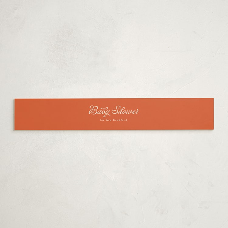 "Tulip" - Baby Shower Belly Bands in Peony by Lisa McLean - Front