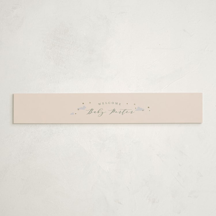 "Little Wild One" - Baby Shower Belly Bands in Sand by Hannah Williams - Front