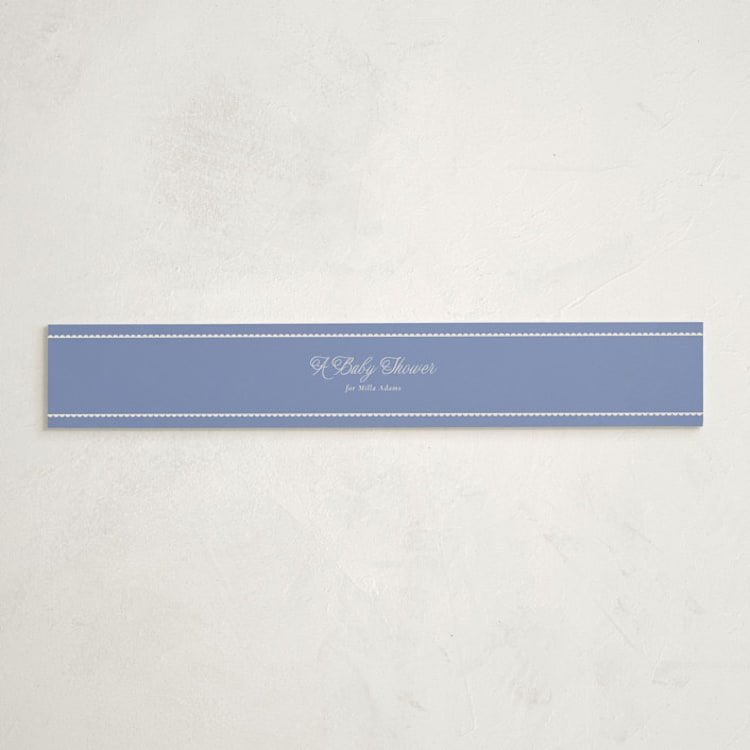 "Bloomy Baby" - Baby Shower Belly Bands in Cobalt by Ana Sharpe - Front