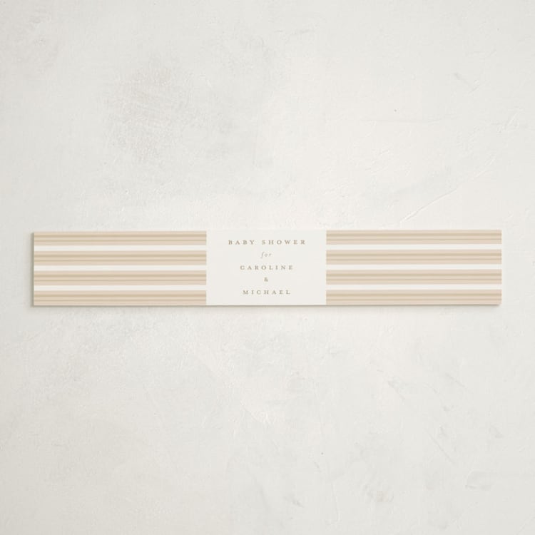 "Our Journey" - Baby Shower Belly Bands in Blush by Jennifer Holbrook - Front