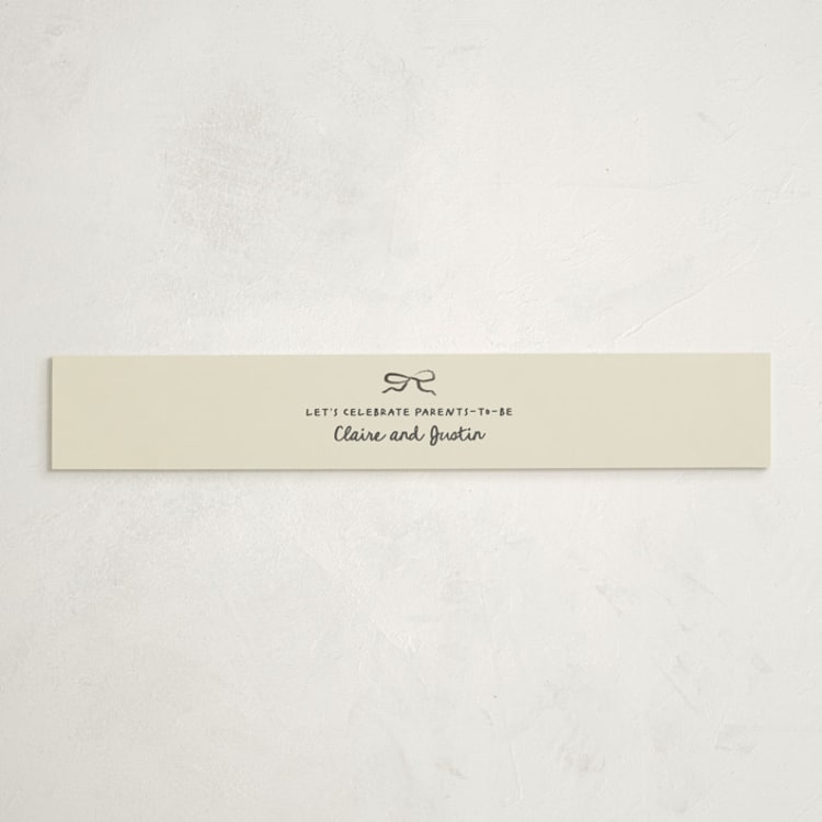 "Nesting era" - Baby Shower Belly Bands in Beetle by Creo Study - Front