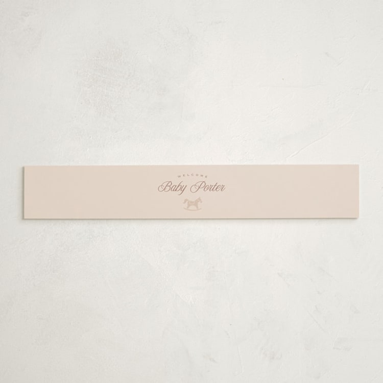 "Storybook" - Baby Shower Belly Bands in Blush by Hannah Williams - Front
