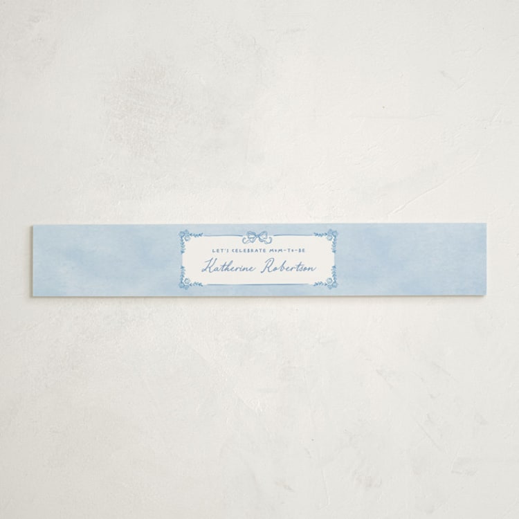"Folk woodland" - Baby Shower Belly Bands in Sky by Creo Study - Front