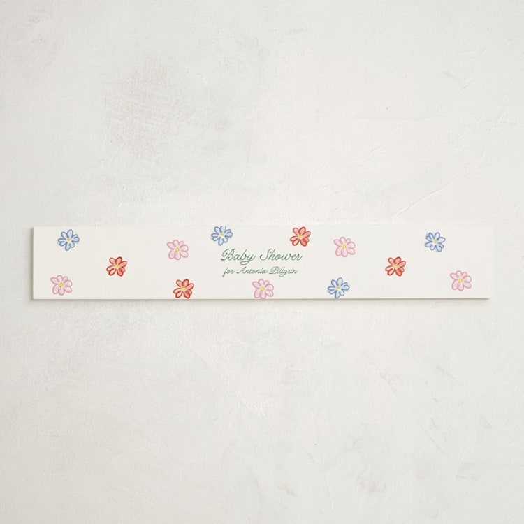 "Dilleto" - Baby Shower Belly Bands in Garden by Pati Cascino - Front