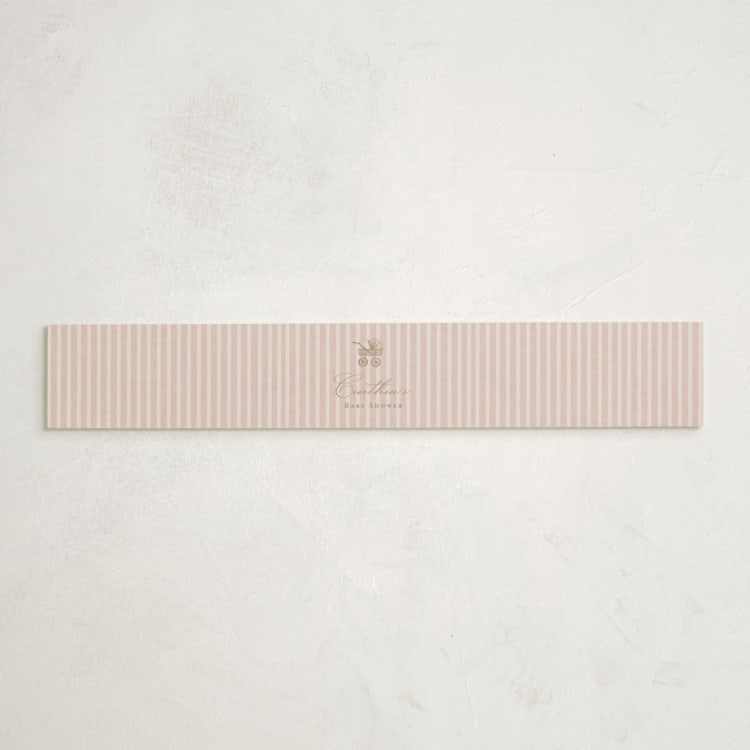 "The Little Heirloom" - Baby Shower Belly Bands in Rose by Lucrecia Caporale - Front