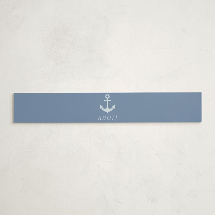"Ahoy" - Baby Shower Belly Bands in Sea by Brynne Foster - Front