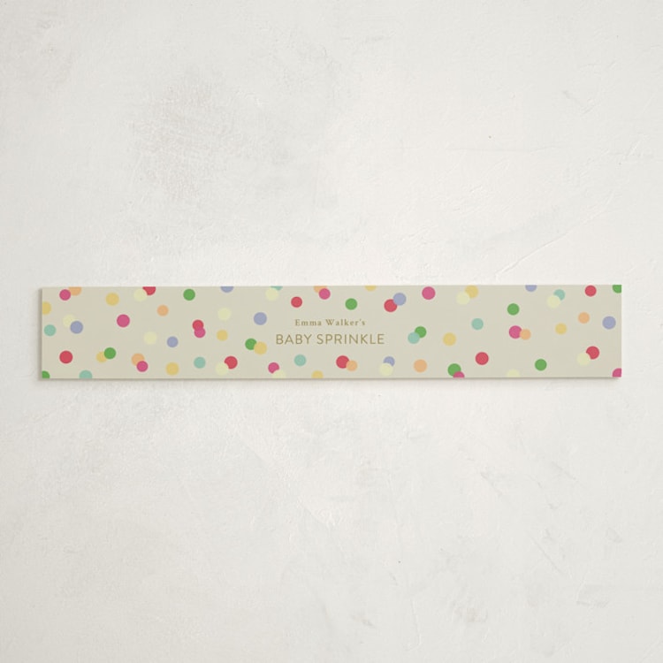 "Colorful Baby Sprinkle" - Baby Shower Belly Bands in Color Pop by Stephanie Heinrich Godbout - Front