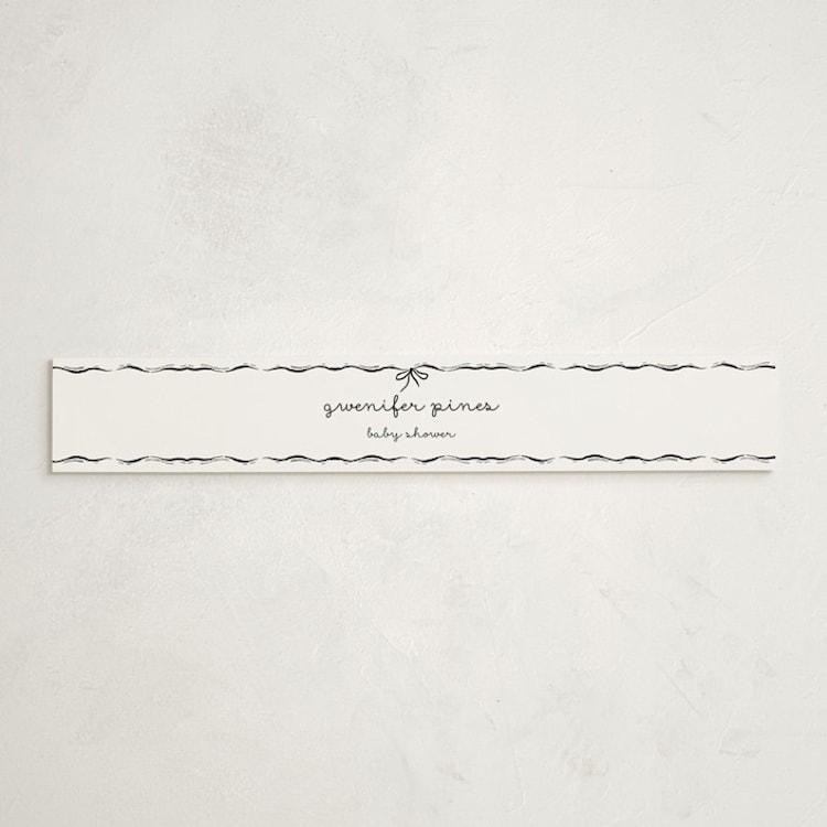"Okarche" - Baby Shower Belly Bands in Cotton by Deynaaz Daraei - Front