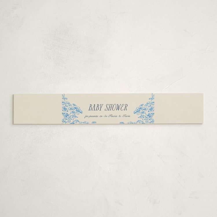 "Sweet Swan" - Baby Shower Belly Bands in Bluebell by Pati Cascino - Front
