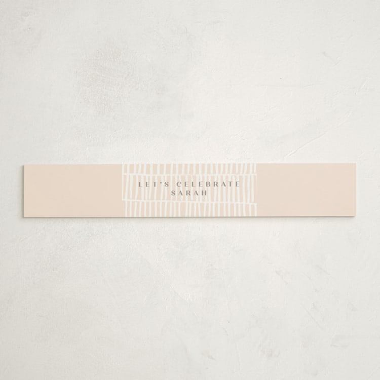 "Lil Pumpkin" - Baby Shower Belly Bands in Blush by Creo Study - Front