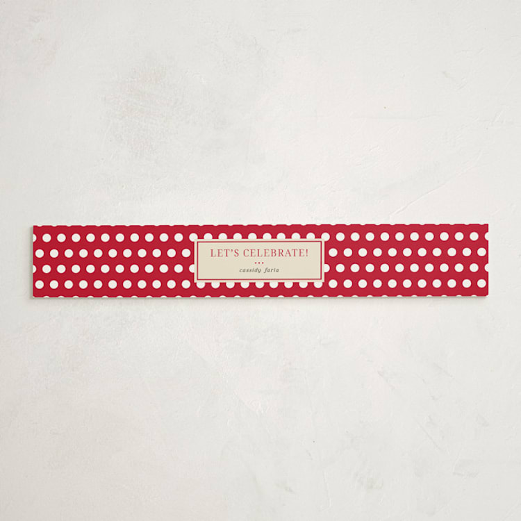 "Little Mushroom" - Baby Shower Belly Bands in Berry by Ilene Guy - Front