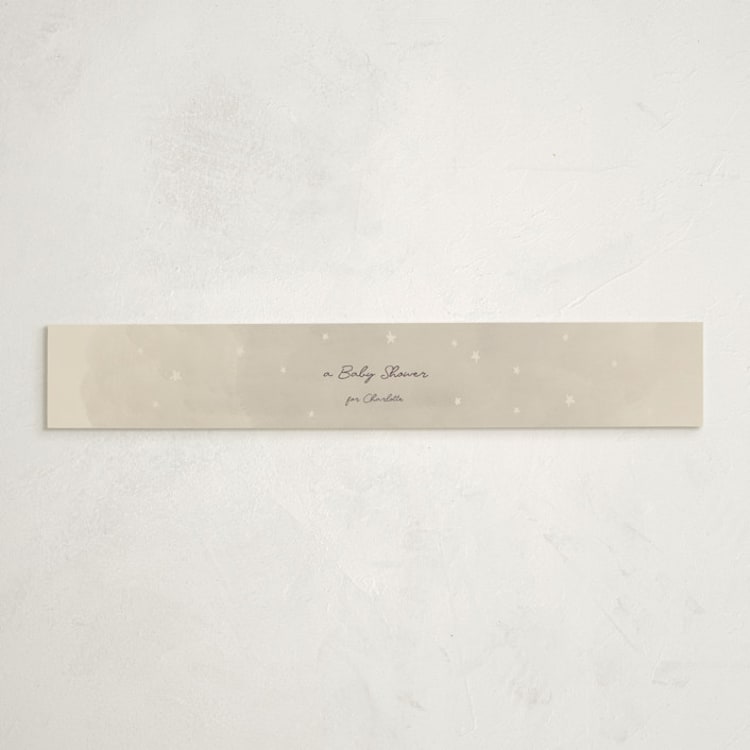 "Lullaby" - Baby Shower Belly Bands in Cream by Ani Somi - Front