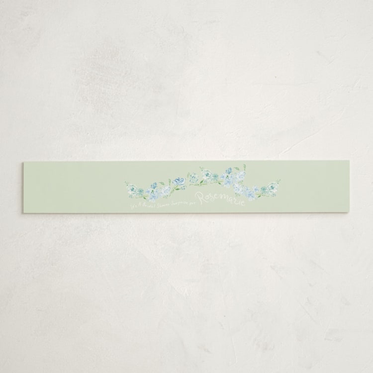 "paris with love" - Baby Shower Belly Bands in Breezy Skies by Phrosné Barwood - Front