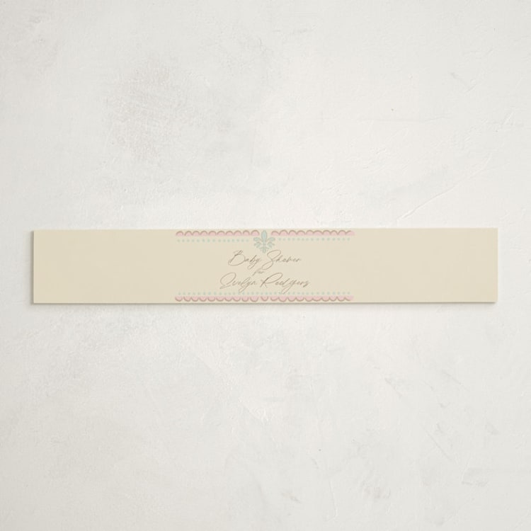 "Precious" - Baby Shower Belly Bands in Mint by Tina Faselli - Front