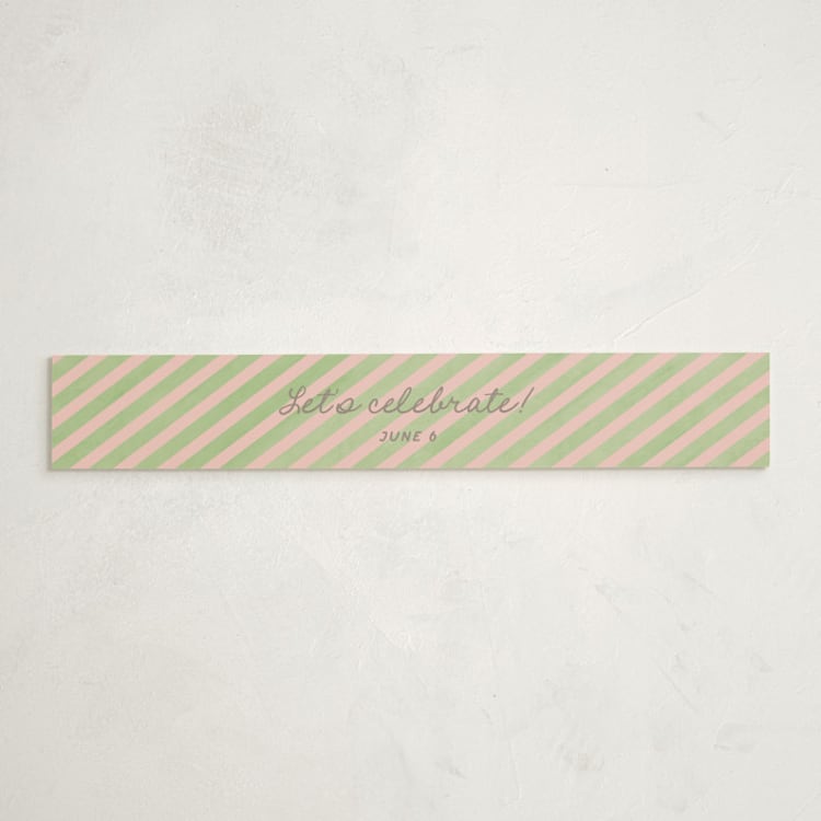 "Botanical maximalism" - Baby Shower Belly Bands in Poppy by Creo Study - Front
