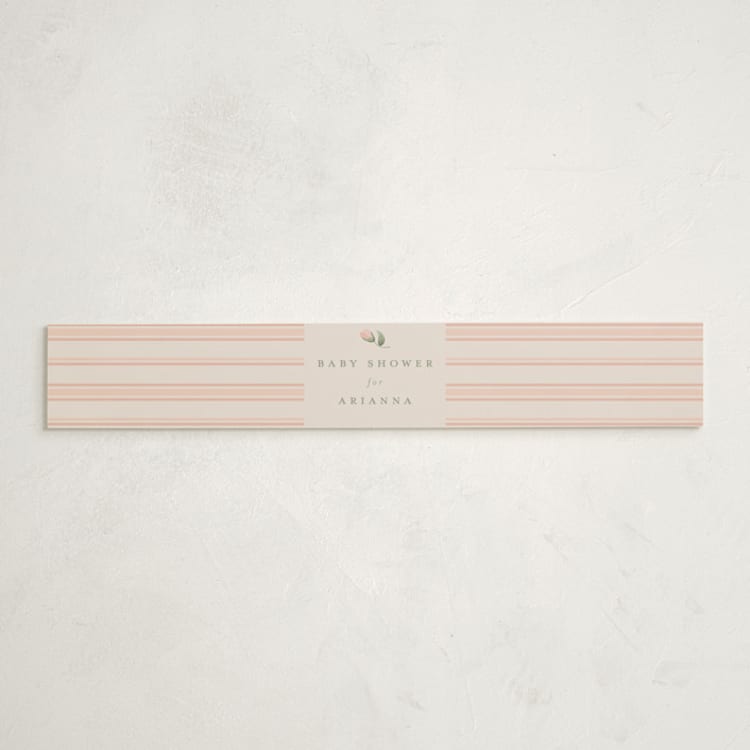 "Rose Quilt" - Baby Shower Belly Bands in Blush by Jennifer Holbrook - Front