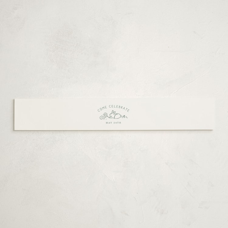 "The Adventure Begins" - Baby Shower Belly Bands in Sage by Kiersten Garner - Front