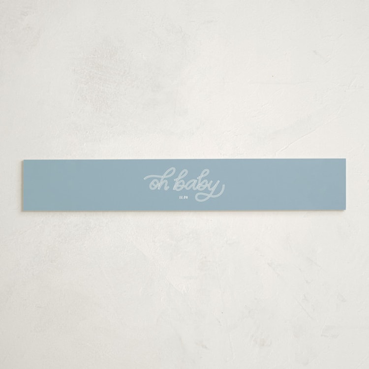 "nautical celebration" - Baby Shower Belly Bands in Powder Blue by Claudia Orengo - Front