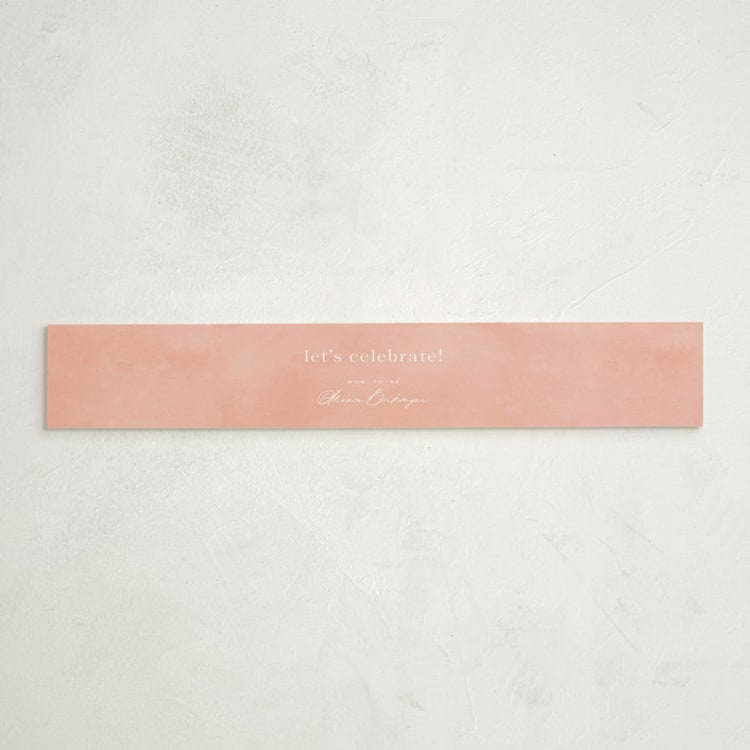"Blooming Brunch" - Baby Shower Belly Bands in Rose by Ashley DeMeyere - Front