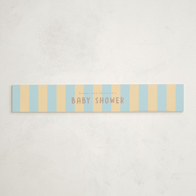 "Disney's Winnie The Pooh a little hunny" - Baby Shower Belly Bands in Sky by Creo Study - Front