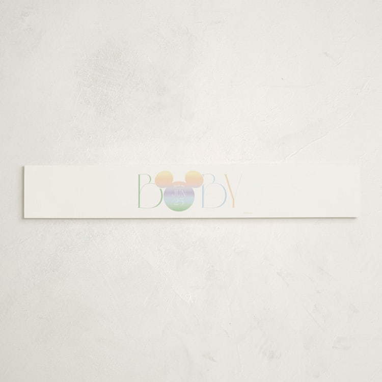 "Disney Ombre Mickey Mouse" - Baby Shower Belly Bands in Rainbow by Beth Schneider - Front