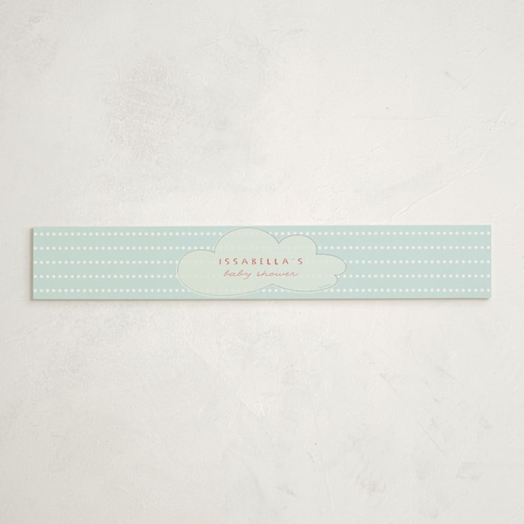 "Disney's Baby Dumbo" - Baby Shower Belly Bands in Baby Blue by Kanika Mathur - Front