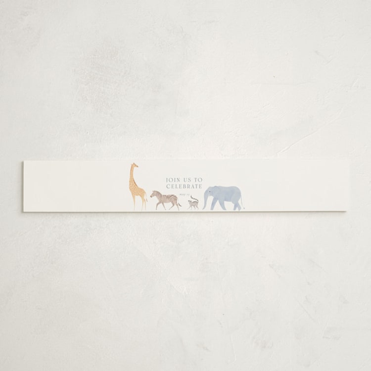 "Africa" - Baby Shower Belly Bands in Sky Blue by Sabrin Deirani - Front